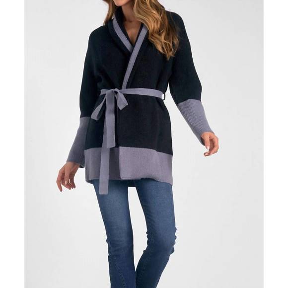 Elan Oversized Cardigan In Light Grey main image 1